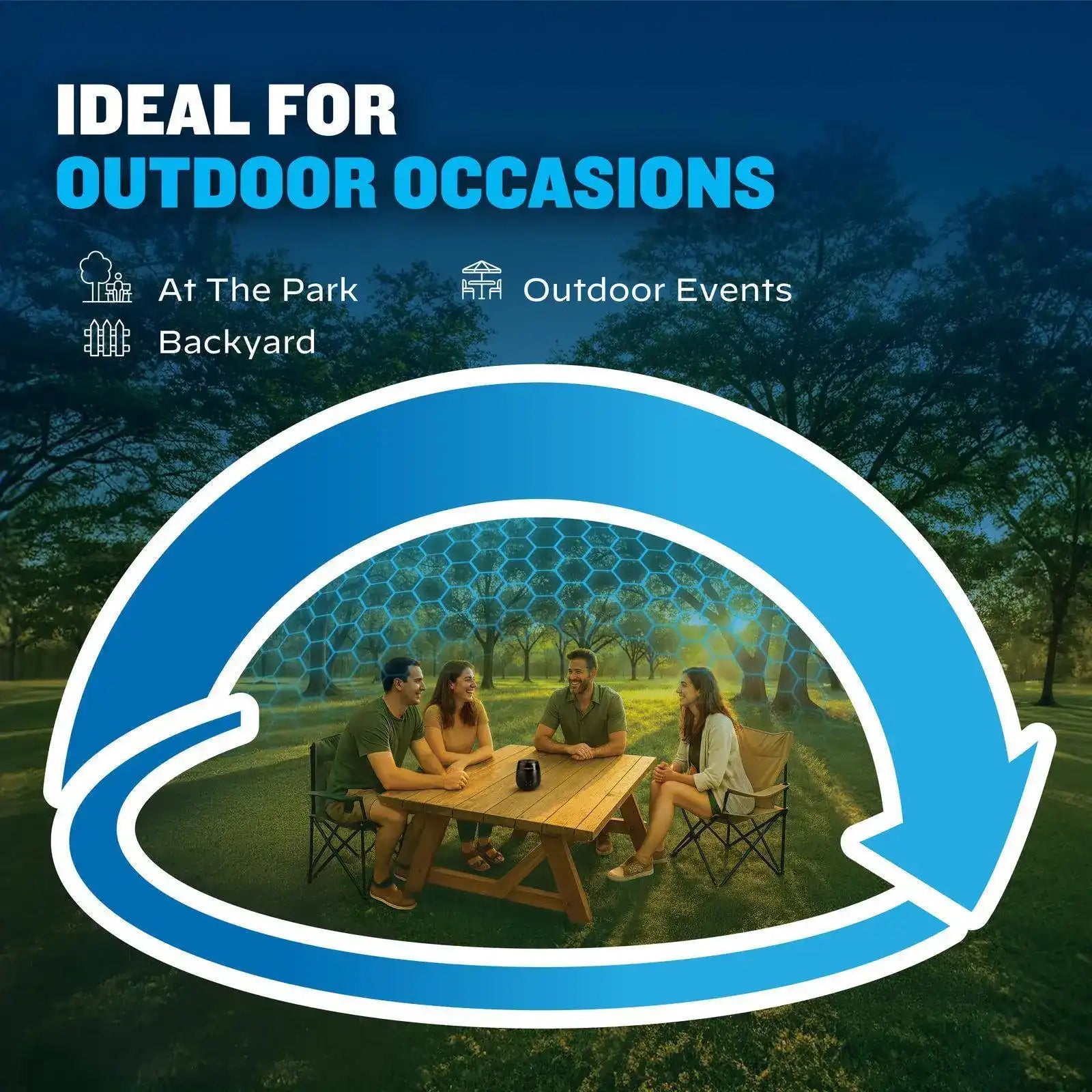E-ZoneGuard Patio 9Hr Rechargeable Mosquito Repeller (E90) - Image 6